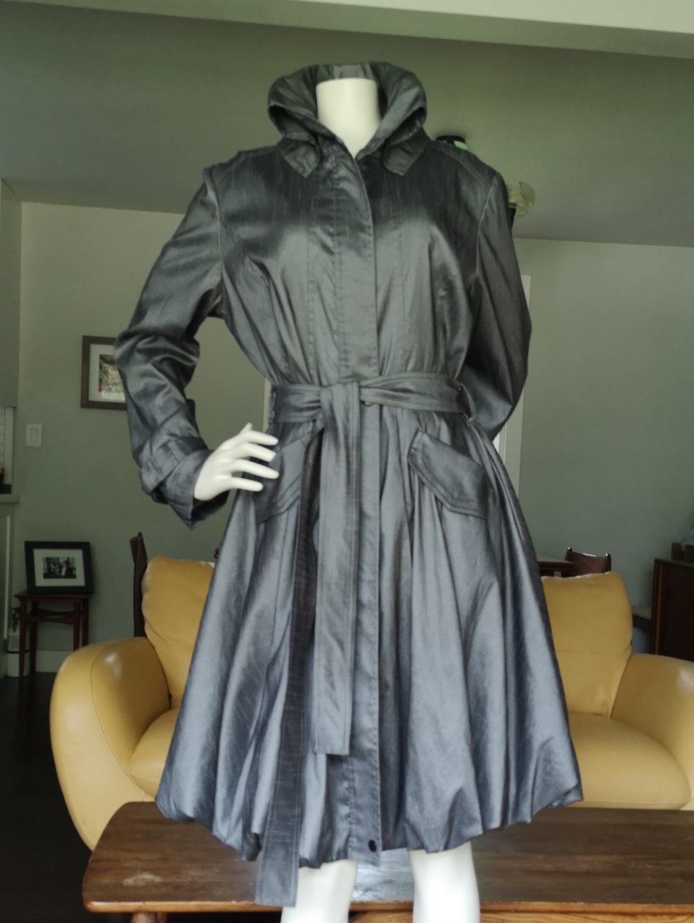 Samuel Dong bubble hem trench coat
